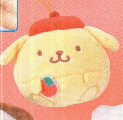 Sanrio Characters Strawberry Mascot Plush Pompompurin