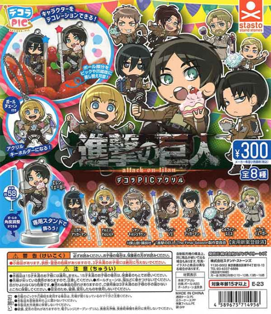 Attack on Titan DECORA PIC Acrylic Capsule Toy (Bag)