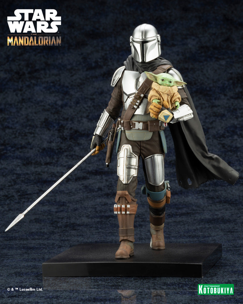 ARTFX+ Mandalorian &amp; Grogu with Beskar Staff