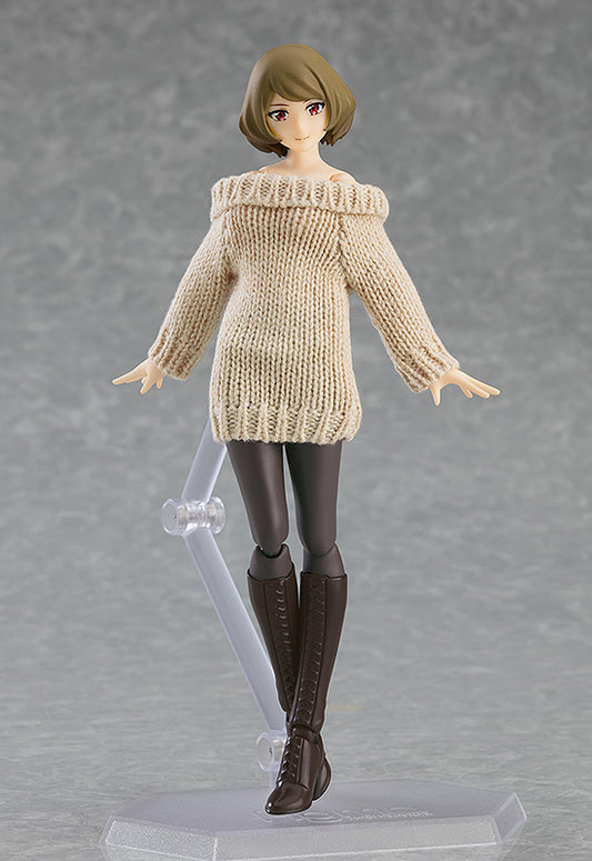 figma Styles figma Female Body (Chiaki) with Off-the-Shoulder Sweater Dress