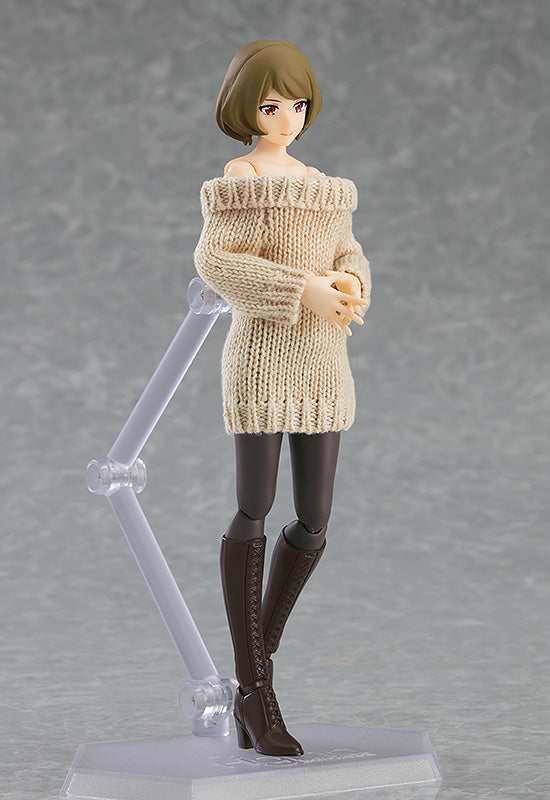 figma Styles figma Female Body (Chiaki) with Off-the-Shoulder Sweater Dress