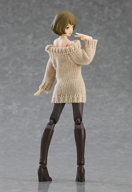 figma Styles figma Female Body (Chiaki) with Off-the-Shoulder Sweater Dress