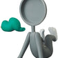 UDF Tom and Jerry Series 3 - Tom (Head in the Shape of the Pan) and Jerry (In the Vinyl Hose)