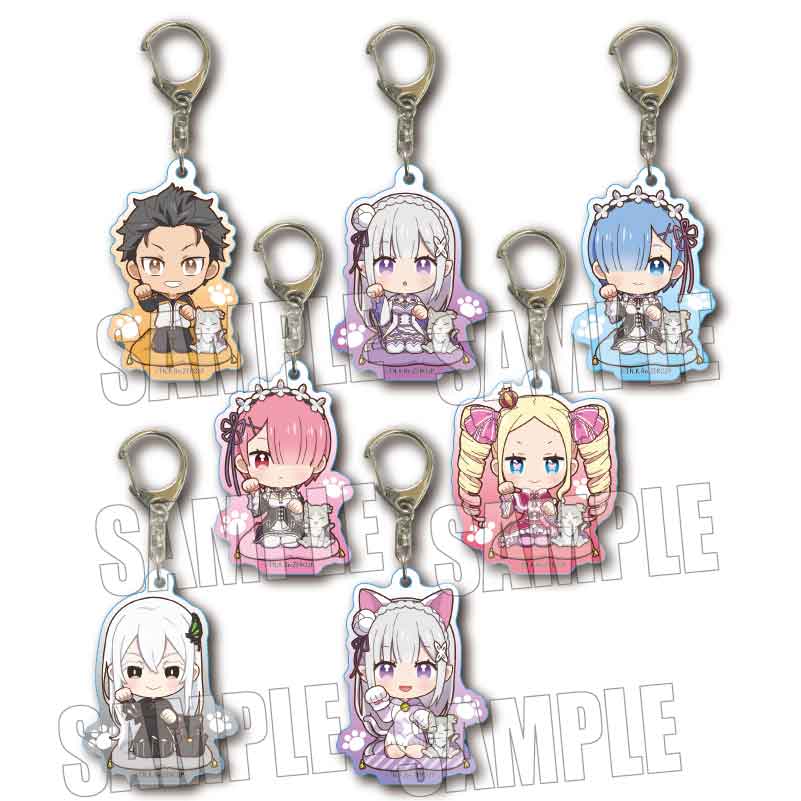 Trading Acrylic Key Chain "Re:Zero kara Hajimeru Isekai Seikatsu" Beckoning Cat