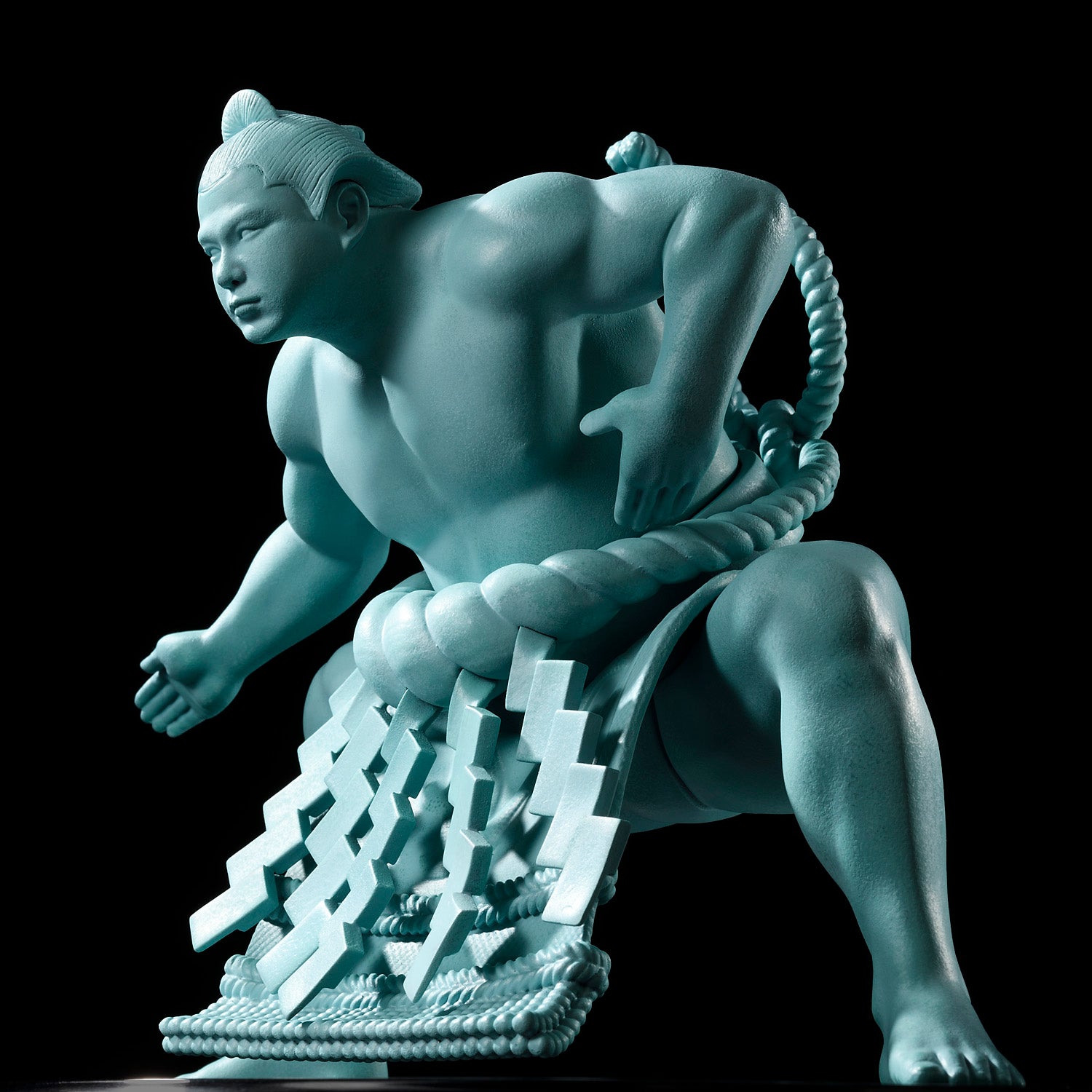 The 58th Yokozuna Chiyonofuji Green Blue Specification Model