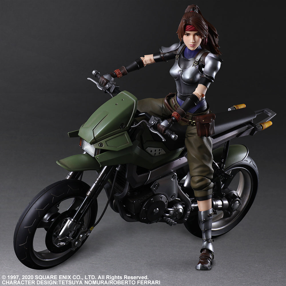 Final Fantasy VII Remake Play Arts Kai Jessie &amp; Bike Set