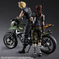 Final Fantasy VII Remake Play Arts Kai Jessie, Cloud &amp; Motorcycle Set