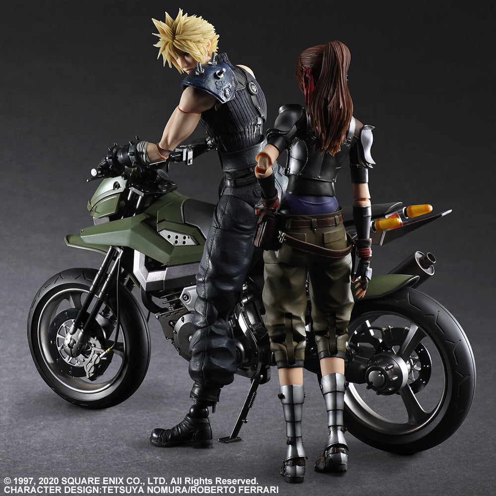Final Fantasy VII Remake Play Arts Kai Jessie, Cloud &amp; Motorcycle Set