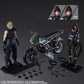 Final Fantasy VII Remake Play Arts Kai Jessie, Cloud &amp; Motorcycle Set
