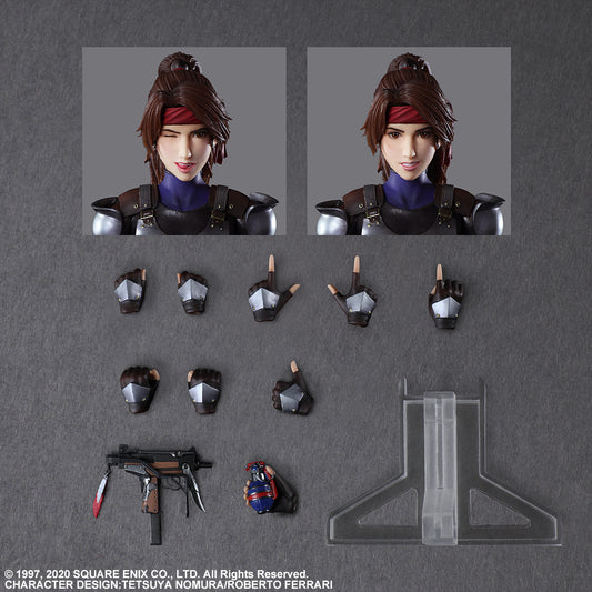 Final Fantasy VII Remake Play Arts Kai Jessie &amp; Bike Set