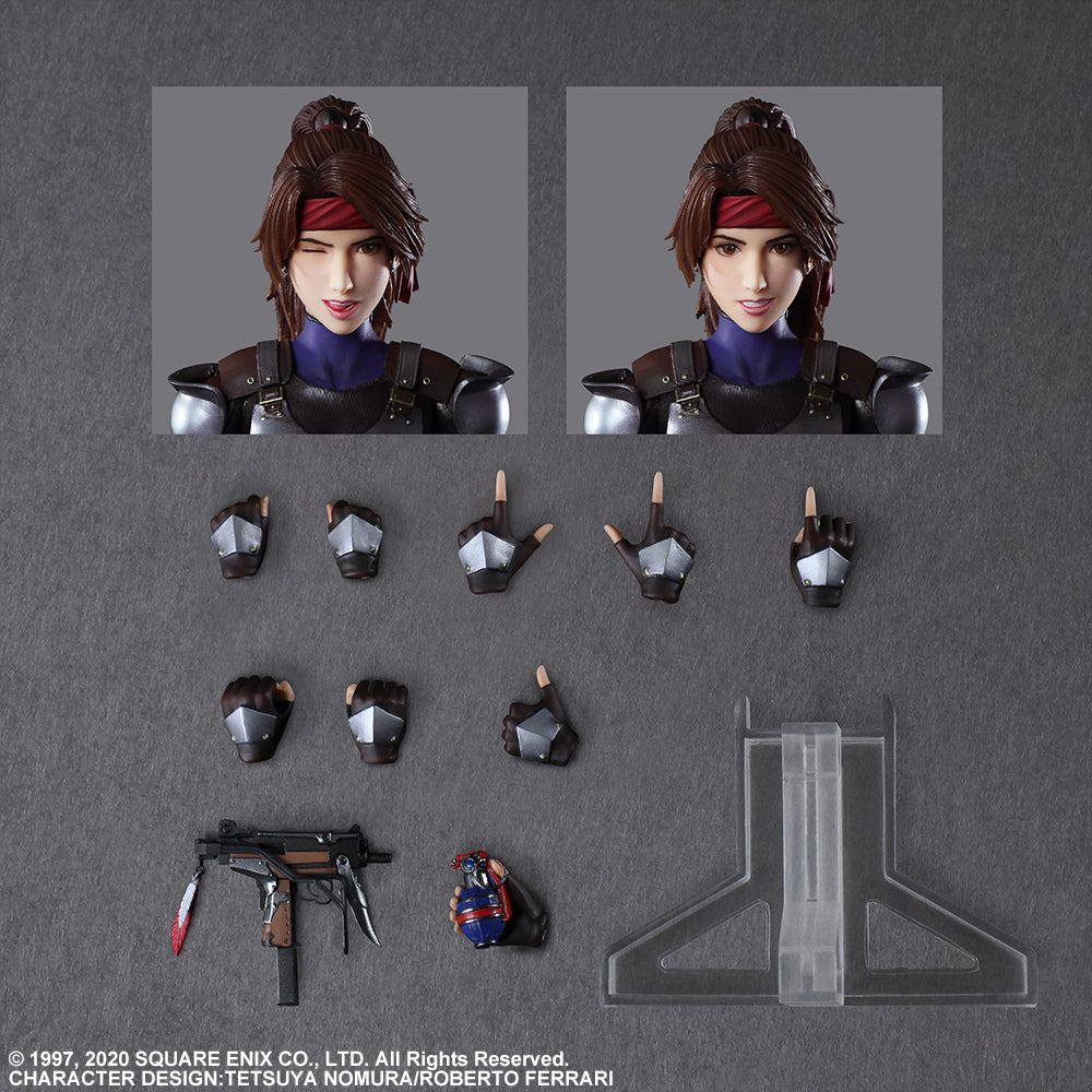 Final Fantasy VII Remake Play Arts Kai Jessie, Cloud &amp; Motorcycle Set