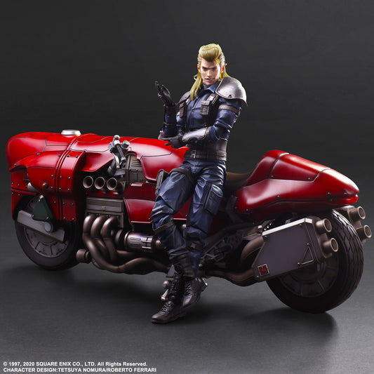 Final Fantasy VII Remake Play Arts Kai Roche &amp; Motorcycle Set
