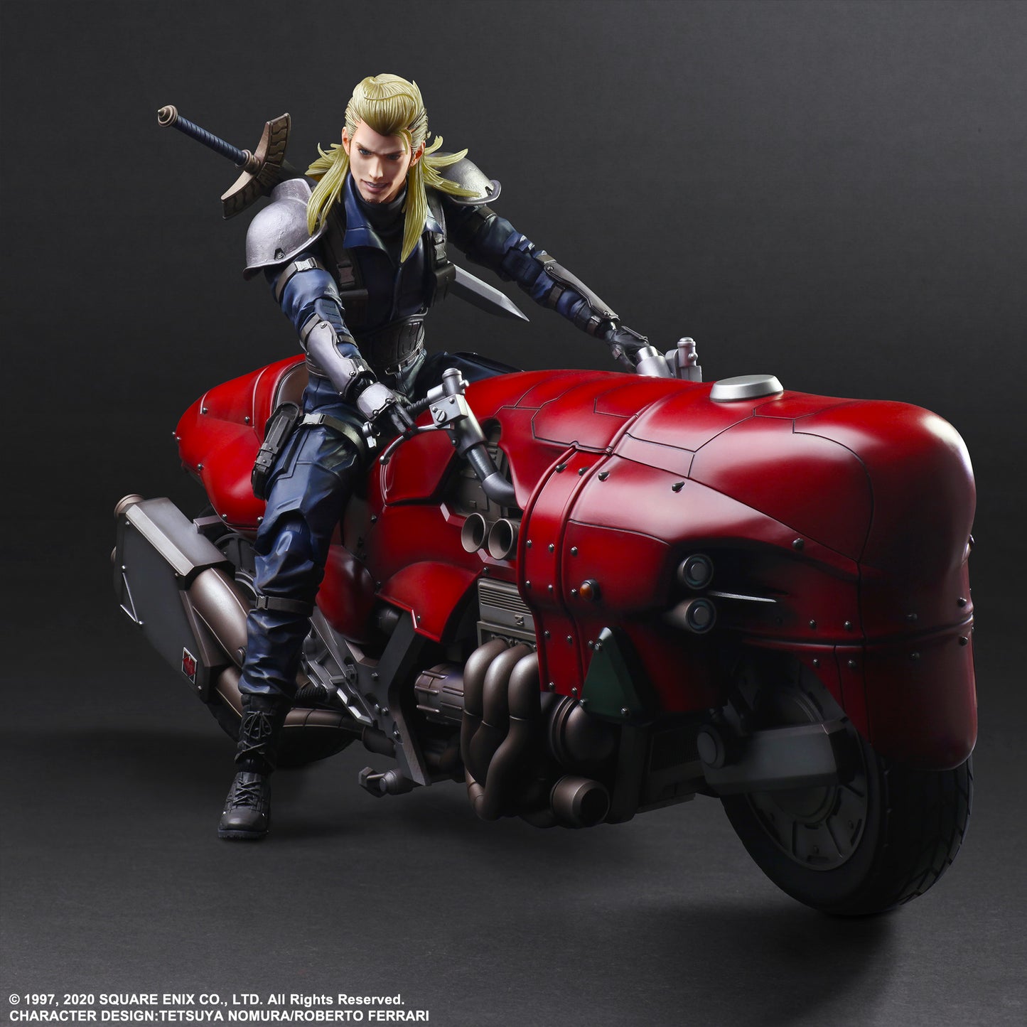 Final Fantasy VII Remake Play Arts Kai Roche &amp; Motorcycle Set