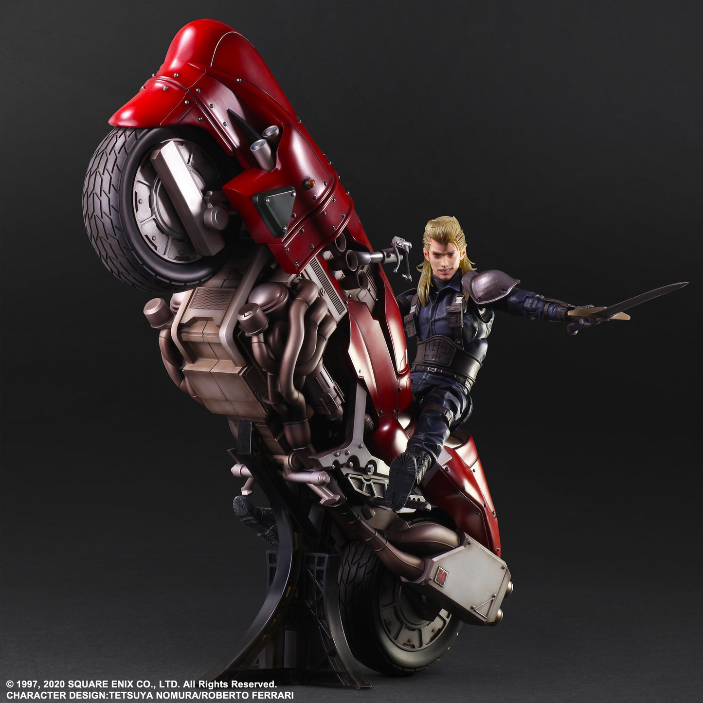 Final Fantasy VII Remake Play Arts Kai Roche &amp; Motorcycle Set