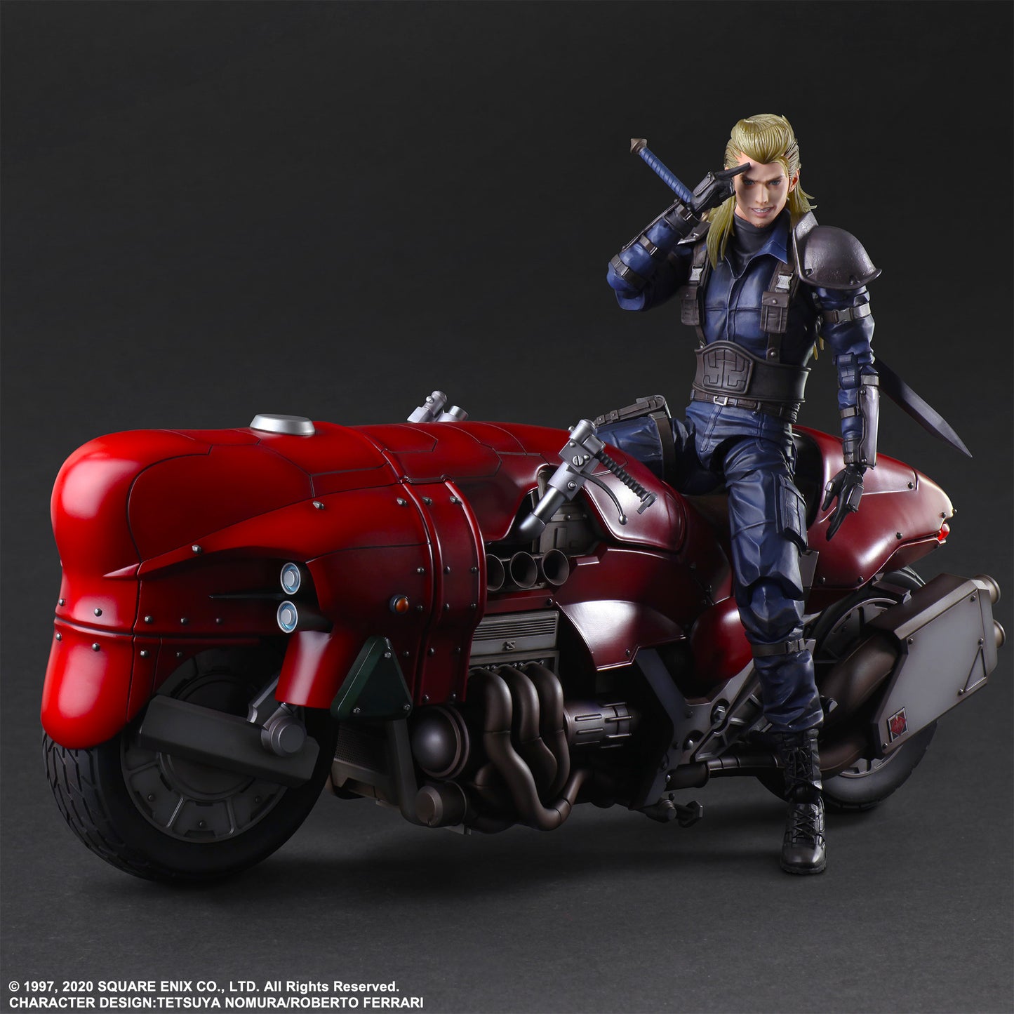 Final Fantasy VII Remake Play Arts Kai Roche &amp; Motorcycle Set