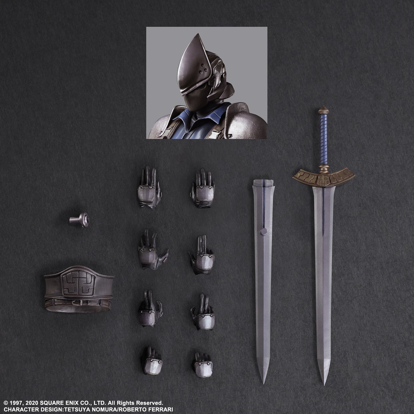 Final Fantasy VII Remake Play Arts Kai Roche &amp; Motorcycle Set