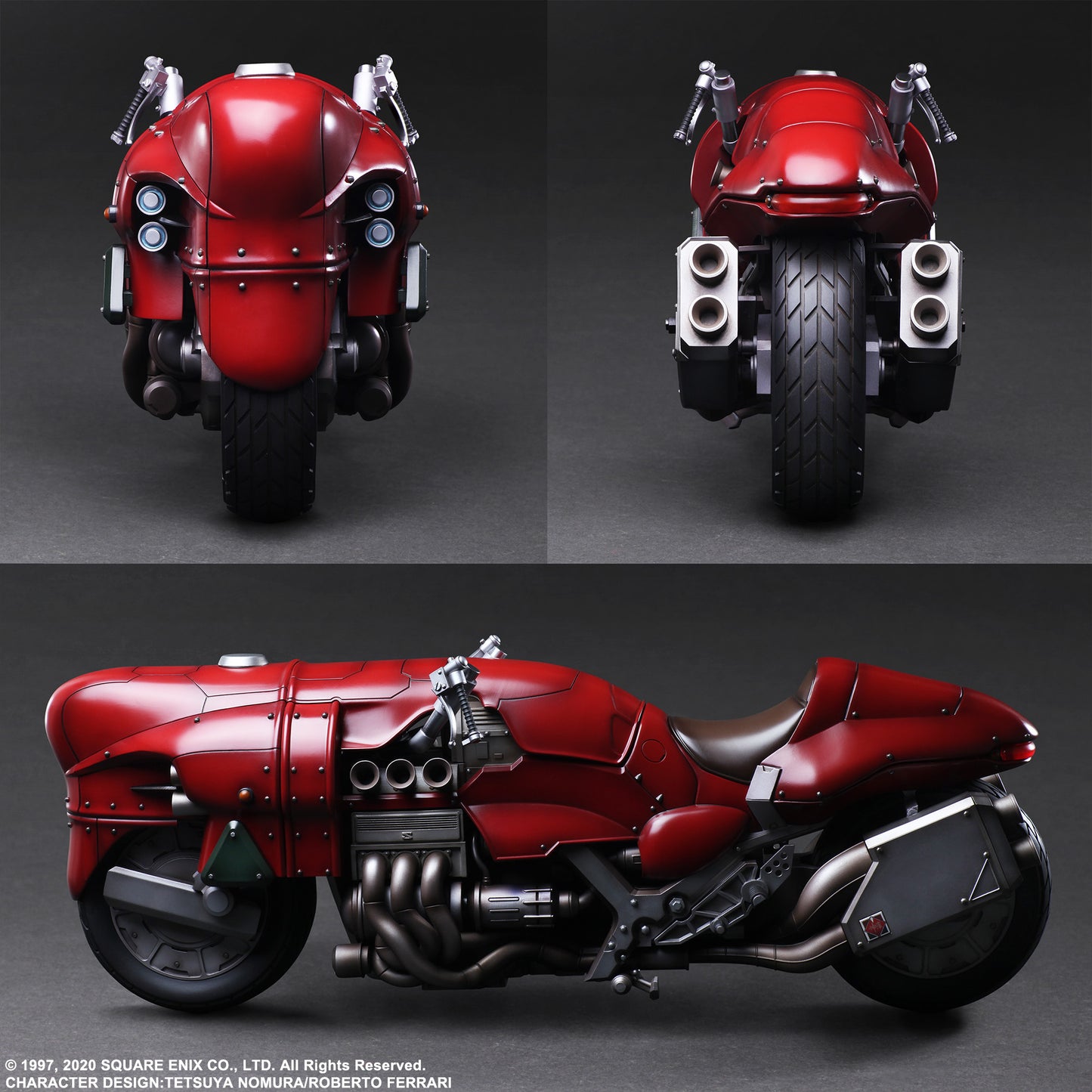 Final Fantasy VII Remake Play Arts Kai Roche &amp; Motorcycle Set