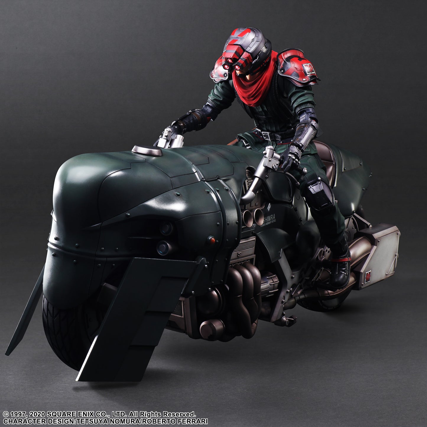 "Final Fantasy VII Remake" Play Arts Kai Shinra Elite Security Officer & Motorcycle Set