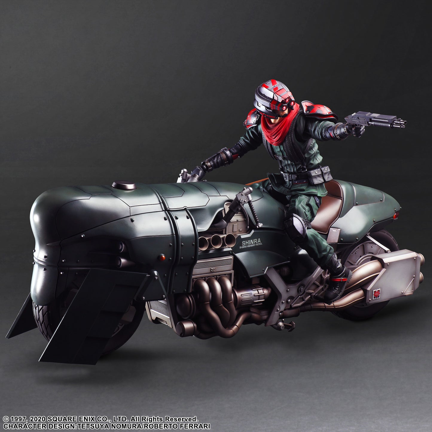 "Final Fantasy VII Remake" Play Arts Kai Shinra Elite Security Officer & Motorcycle Set