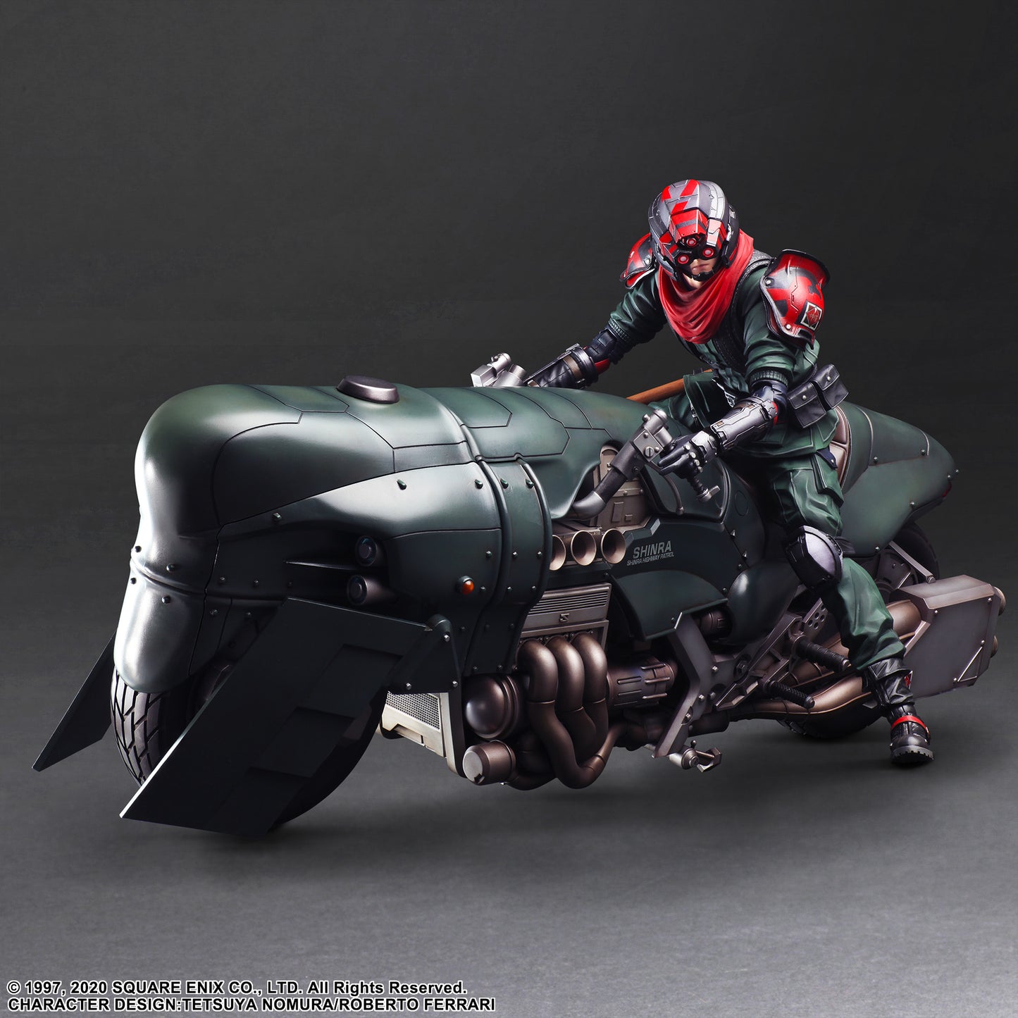 "Final Fantasy VII Remake" Play Arts Kai Shinra Elite Security Officer & Motorcycle Set