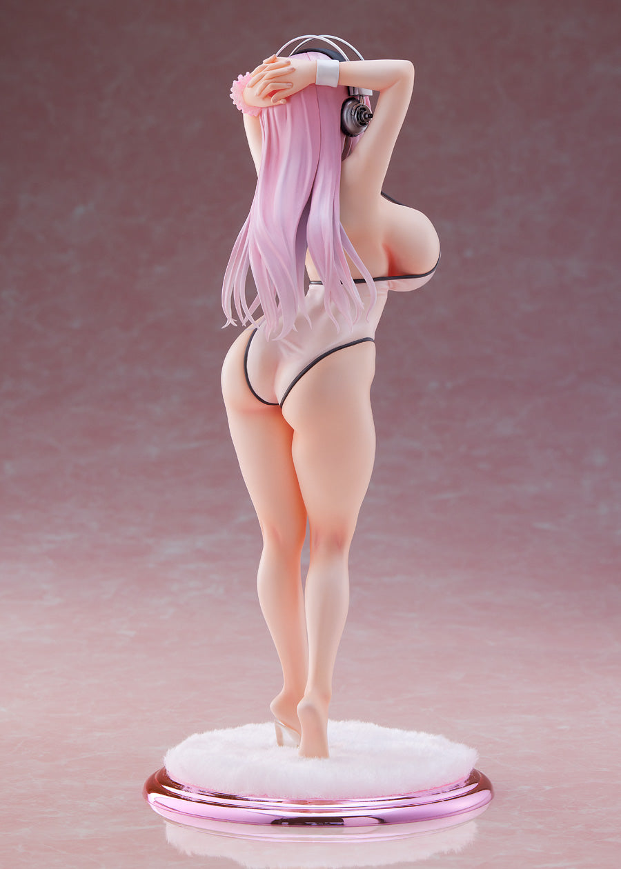 Super Sonico White Swimwear Style