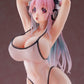 Super Sonico White Swimwear Style