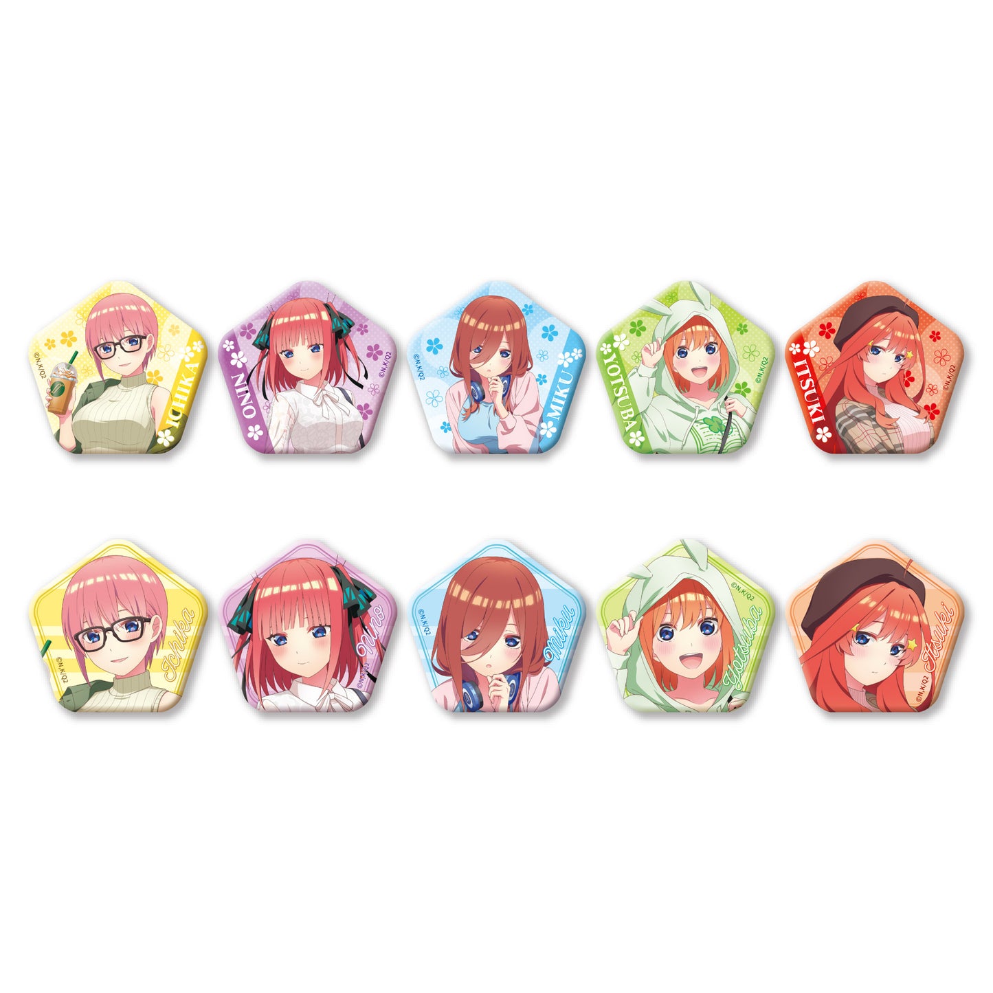 The Quintessential Quintuplets Season 2 Pentagon Can Badge (Date Costume)