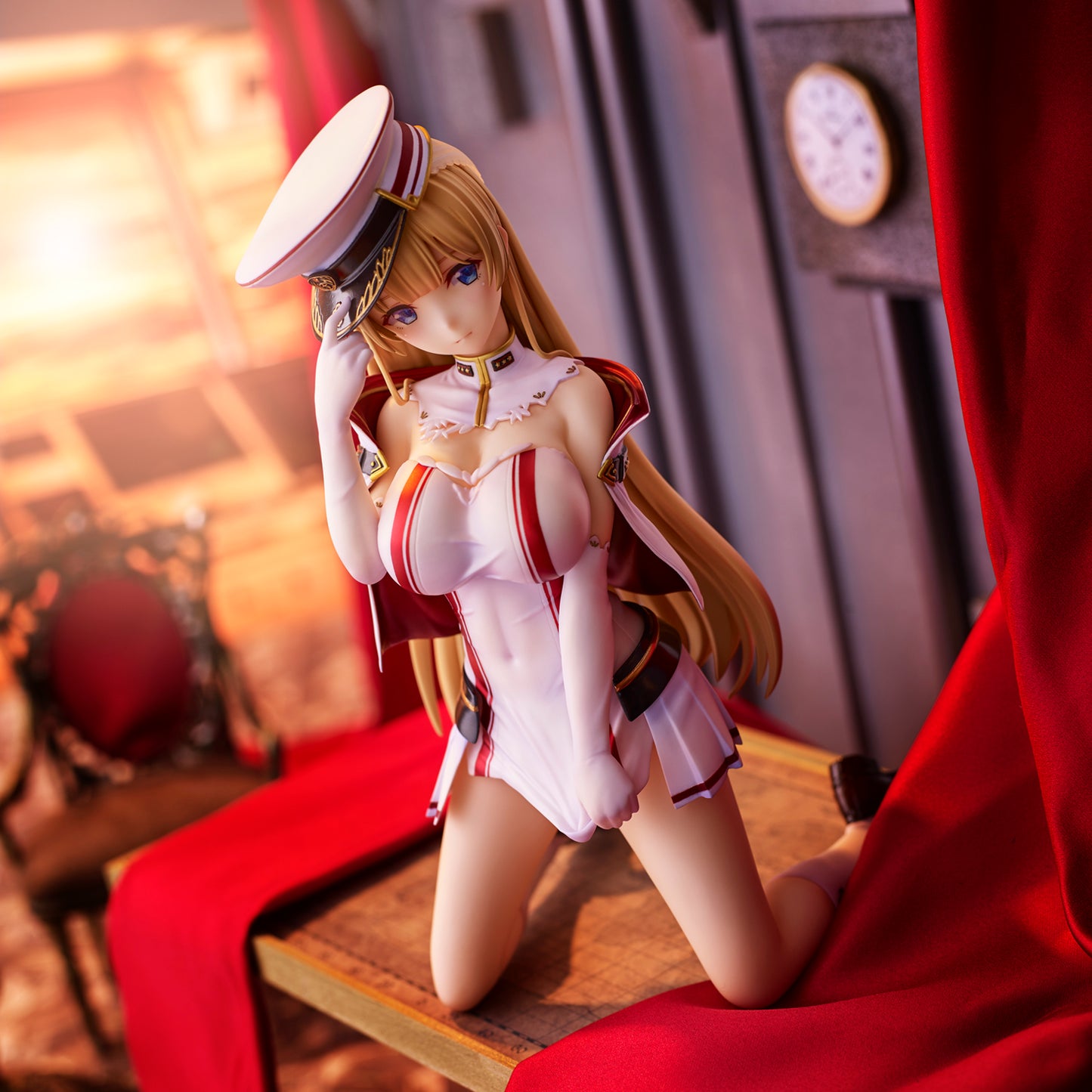 Akasa Ai Illustration - Navy Girl Scarlet