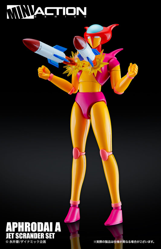 Mini Action Figure Aphrodai A Jet Scrandar Set