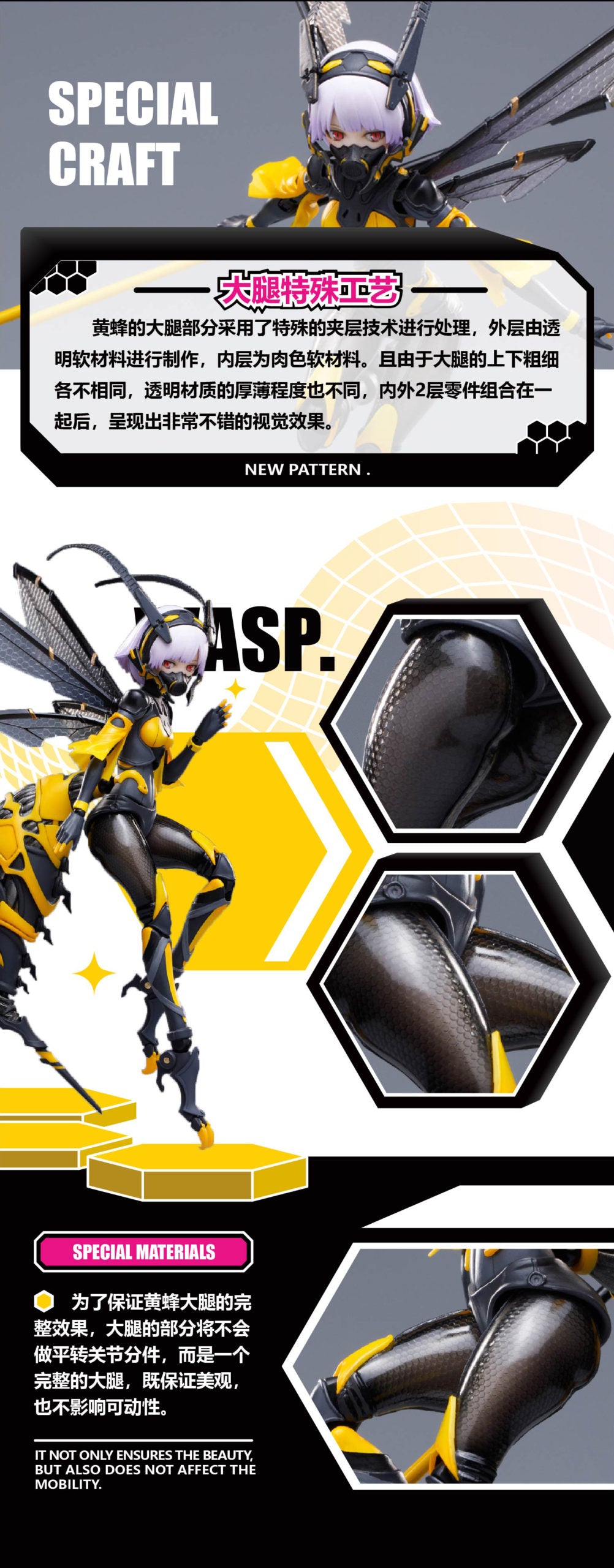 SNAIL SHELL BEE-03W WASP GIRL 1/12 SCALE ACTION FIGURE