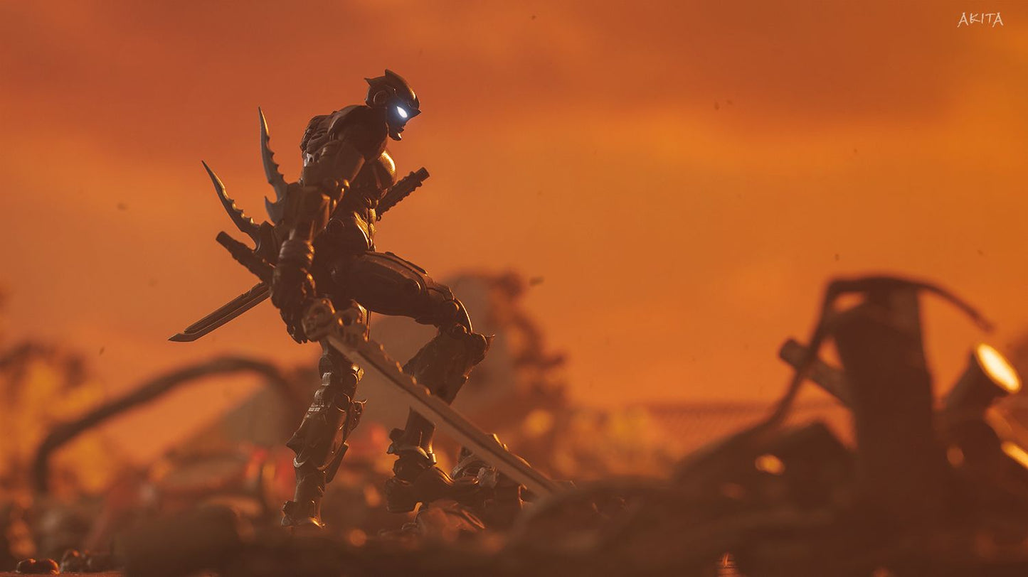 Ashura World ASR01 Shiden Action Figure
