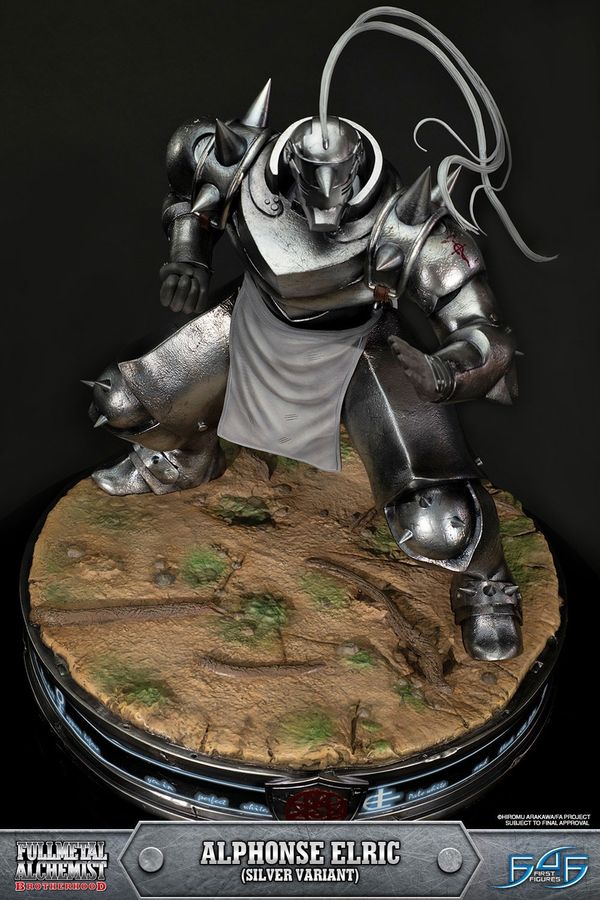 Fullmetal Alchemist Alphonse Elric Silver Statue