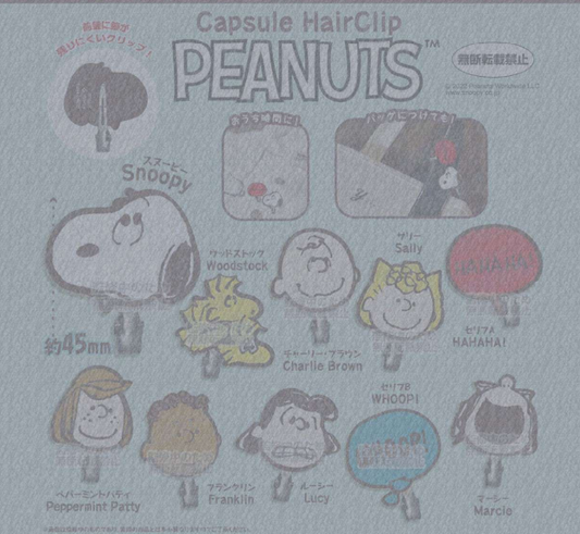 Peanuts Capsule HairClip Capsule Toy (Bag)