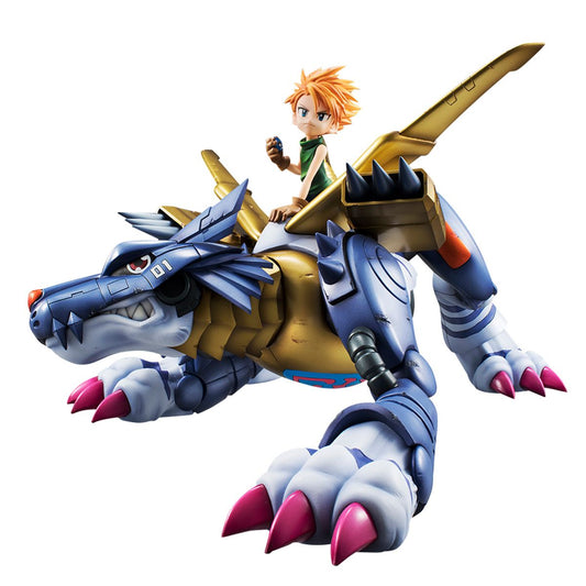 Precious GEM Metal Garurumon and Ishida Yamato