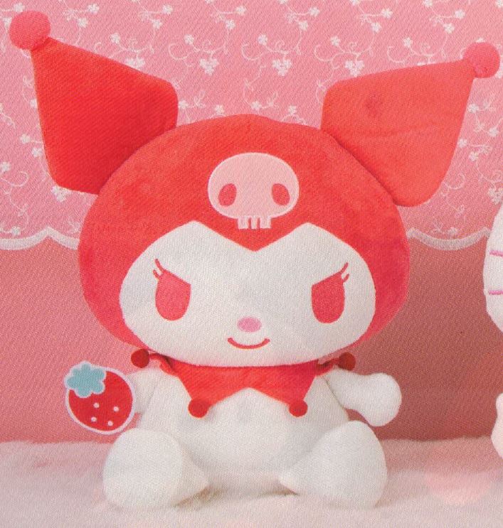 Sanrio Chracters Strawberry Milk Kuromi Plush