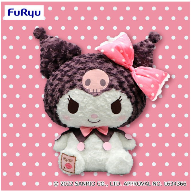 Sanrio Characters - Kuromi Pink Rose Big Plush