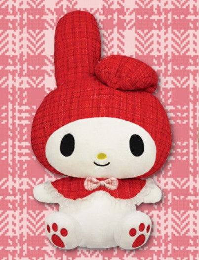My Melody Hooded Tweed Red Plush