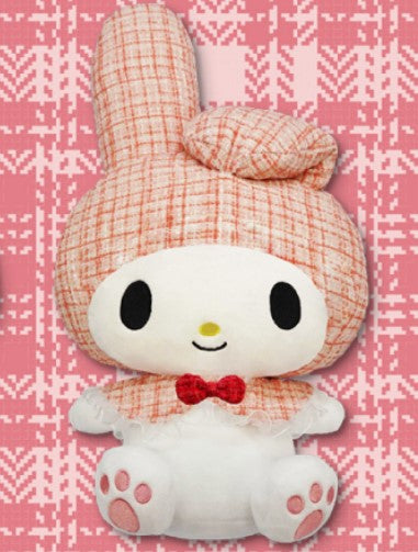 My Melody Hooded Tweed Pink Plush