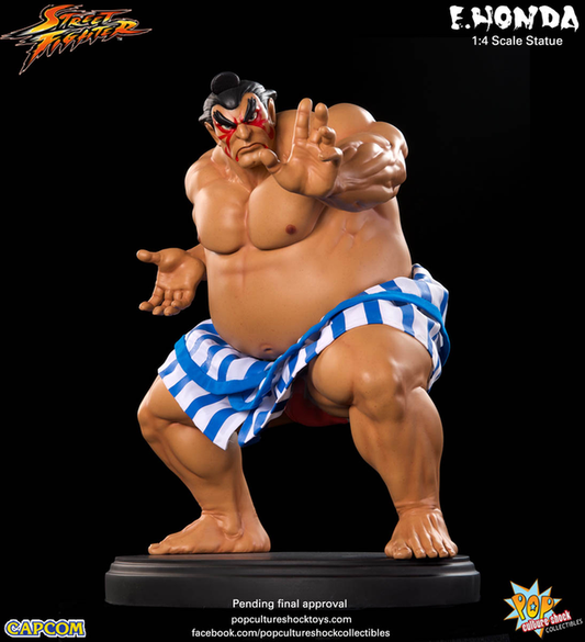 Street Fighter E Honda Statue
