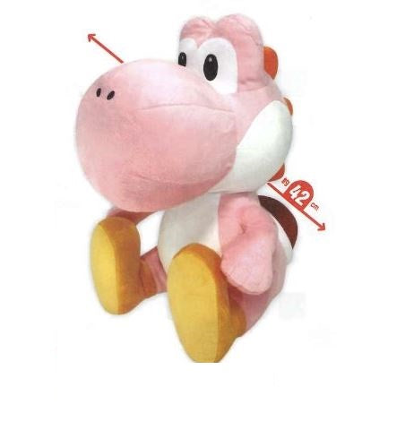 Super Mario Large Pink Yoshi Plush