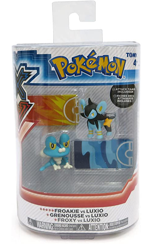 Tomy Froakie vs Luxio Figures